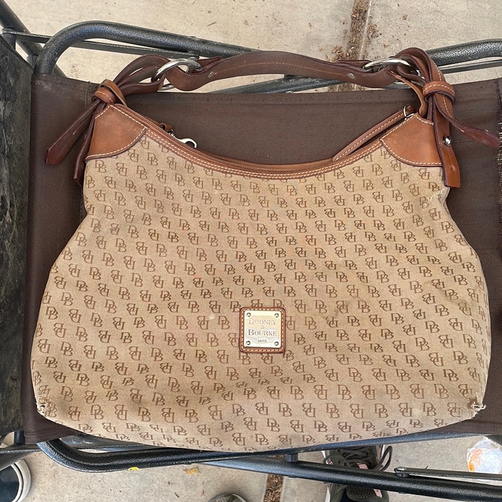 Large brown Dooney and Bourke